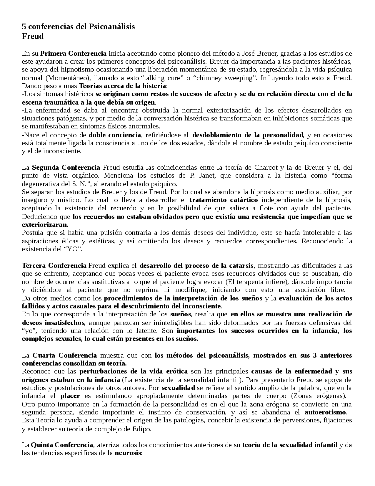 ᐈ Cinco Conferencias Sobre El Psicoanálisis Parte 2 Psicorevista