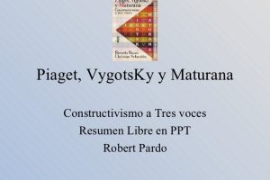 Piaget Vigotski Y Maturana - Constructivismo A Tres Voces