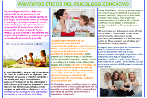 Principios éticos para psicólogos escolares